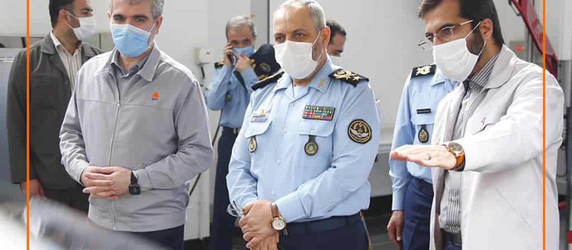 فرمانده نيروی هوايی ارتش جمهوري اسلامي ايران در بازديد از گروه خودروسازی سايپا