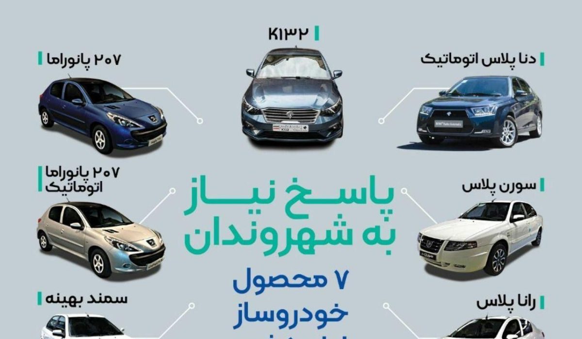 محصولات جدید ایران خودرو 99